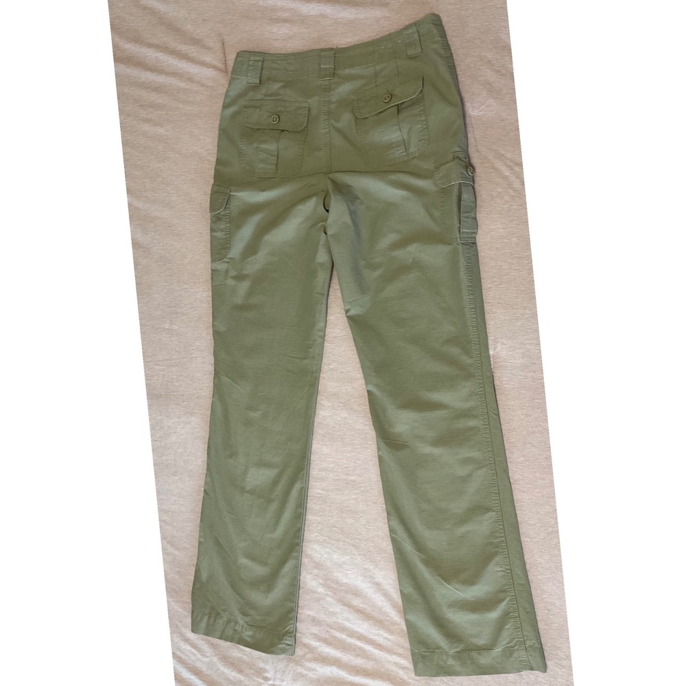 Cabelas Womens Cargo Pants Straight Leg Cotton Tencel Size 4/35 - Picture 8 of 10